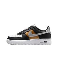Nike Air Force 1 Low GS Juodos, Aukso Metalo, Sidabrinės Vaikų Sportbačiai Baltos, Metalo-Aukso HV0937-010 36.5