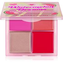 I Heart Revolution Watermelon Dreams Blush & Highlighter Quad skaistalų paletė 4x2.8 g
