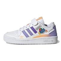 Adidas Forum Low J Balti Šviesiai Violetiniai Vaikams Sportbačiai Debesies Baltumo Magiški Lileiniai GY8209 35½