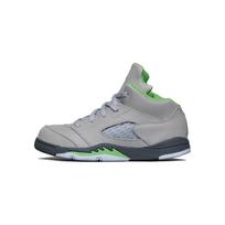Air Jordan 5 Retro TD Green Bean 2022 Kūdikių sportbačiai Pilki Sidabriniai Flint-Grey DQ3736-003 23.5