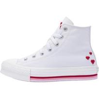 Converse Chuck Taylor All Star Lift Platform Aukštakulniai GS Valentino diena 2025 Vaikų sportbačiai Kremas Vintažinis-Baltas Raudonas A10716C 35.5