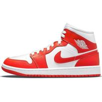 Air Jordan 1 Mid Habanero Red Moteriški sportbačiai Oranžiniai Balti BQ6472-116 36.5