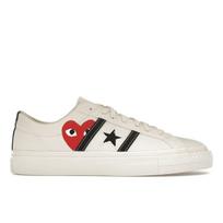 Comme des Garçons PLAY x Converse One Star Academy Pro Pieno Juodos Unisex Kedai Kreminiai Raudoni A09878C 42.5
