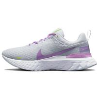 Nike React Infinity Run Flyknit 3 Pilki, Rožiniai Moteriški Bėgimo Bateliai Balti, Mėlynos Spalvos Atspalvio DZ3016-100 36
