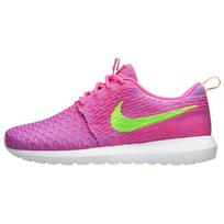 Nike Roshe Flyknit Rožinis Blyksnis Vyriški Sportbačiai Klubinis Rožinis Mėlynas Švytintis Blyksnis Žalias 677243-601 42