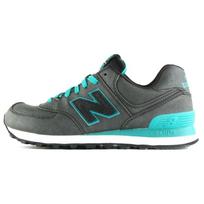 New Balance 574 Precious Metals - Anglies Juodos ir Mėtinės spalvos Moteriški Sportbačiai Juodi WL574MBK 37.5