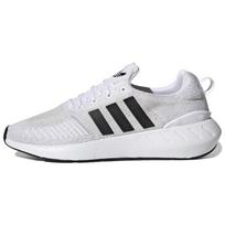 adidas Swift Run 22 Balti Pilki Unisex Sportbačiai Debesies Baltumo Pagrindinės Juodos Spalvos Pilkai-Vienos Spalvos GY3047 36