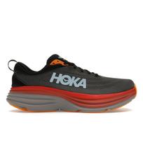 HOKA Bondi 8 Antracito Mėlyna Raudona Vyriški Sportbačiai Pilki Castlerock 1123202-ACTL 43