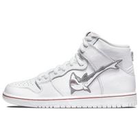 Nike SB Dunk High Oski Didysis baltasis ryklys Unisex sportbačiai Balti-Raudoni CI2692-100 38