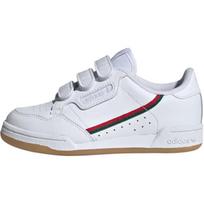 Adidas Originals Continental 80 Odiniai Patogūs Universalūs Patvarūs Neslystantys Žemi Sportiniai Bateliai Vaikams Snieglentininkų Batai Balti EF3062 28