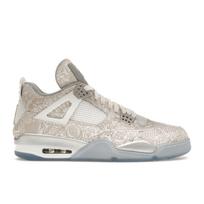 Air Jordan 4 Retro 30-ojo jubiliejaus Laser vyriški sportbačiai Balti Chrome Metallic-Silver 705333-105 41