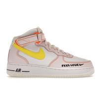 Nike Air Force 1 07 Mid Feel Love Moteriški sportbačiai Balti Perlo Rožiniai Veiksmo Žali FD0869-100 38