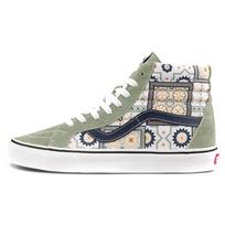 Vans Sk8-Hi Reissue Morocccan Tile Dark Khaki Unisex Sneakers VN0A4BV8688 35