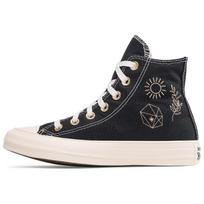 Converse Chuck Taylor All Star High Aukštos Aulinės Kelnaitės Moteriški Kedai Juodi Šviesiai Auksiniai Egreto A02209C 35