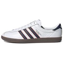 adidas Hochelaga SPZL Balti Laivyno Mėlyni Oranžiniai Unisex Sportbačiai Debesėlio Baltumo Kolegiška Laivyno Mėlyna Kolegiška Oranžinė HQ4481 40⅔