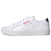 Adidas Elegantiški įspausti Trefoil monogramos moteriški sportbačiai Balti Cloud-White Tamsiai mėlyni Crew-Navy FY6669 36⅔ white