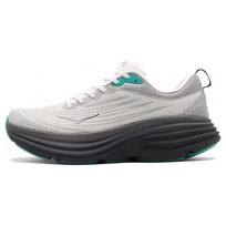 HOKA Bondi 8 Stealth Tech Pack Unisex Sneakers Grey Harbor-Mist Black 1150918-HRM 48