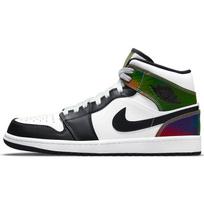 Air Jordan 1 Mid SE Reaguojantys į šilumą - Keičiantys spalvą Unisex sportbačiai Balti Juodi DM7802-100 45