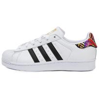 Adidas  Superstar Embroidery Women Sneakers White Black Metallic-Gold AC8576 36⅔