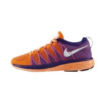 Nike Flyknit Lunar 2 Atomic Orange Moteriški sportbačiai White-Court-Purple-Red-Violet 620658-815 35.5