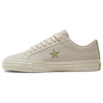 Converse One Star Pro Low Vidurio Rudens Šventė - Dramblio Kaulo Unisex Sportbačiai Kreminis Natūralus-Dramblio Kaulo Gyvybingas-Žalias A07261C 35.5