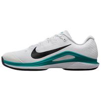 NikeCourt Air Zoom Vapor 12 HC Balti Švytintys Smaragdiniai Vyriški Kedai Juodi FV5552-104 40.5