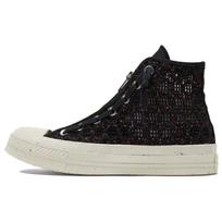 Converse Chuck 70 High Dėmėti Juodi Nerti Moteriški Kedai Ryškiai Raudoni Egretai 570784C 35