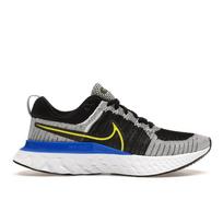 Nike React Infinity Run Flyknit 2 Racio Mėlyna Kiberinė Vyriški sportbačiai Juodi Balti CT2357-100 44.5