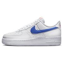 Nike Air Force 1 07 Embossed Hoops - Racer Blue Unisex sportbačiai, balti, ryškiai mandarinų spalvos FD0667-100 37.5