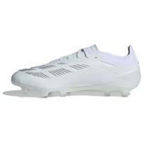 adidas Predator 24 Elite Low FG Pearlized Pack Unisex sportbačiai White Cloud-White Silver-Metallic IE1803 40⅔