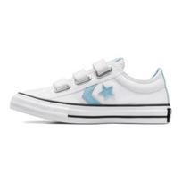 Converse Star Player 76 Easy On Durable Low Top Kids Skate Shoes Kids sneaker White Blue A07410C 28