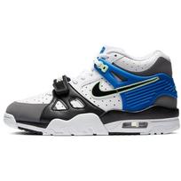 Nike Air Trainer 3 GS Dūminės pilkos ir žaidimų mėlynos spalvos vaikiški sportbačiai Balti juodi CN9750-100 35.5