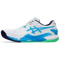 ASICS Gel Resolution 9 Azijos turo kolekcijos vyriški sportbačiai Balti Digital-Aqua 1041A330-103 41.5 white