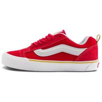 Vans Knu Skool Patogūs universalūs žemi krepšinio batai Unisex sportbačiai Raudoni balti VN000CS0JV6 37