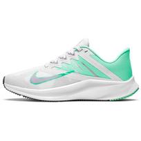 Nike Quest 3 Balti Žali Švytintys Moteriški Sportbačiai Tamsiai Dūminiai Pilki Infinite Lileiniai CD0232-111 36.5
