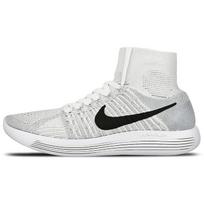 Nike Lunarepic Flyknit Vyriški sportbačiai Balti Juodi-Vilko Pilki-Gryni Platina 818676-102 42