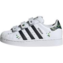 Minecraft x adidas Superstar 2 C Creeper Vaikų sportbačiai Balti Debesies baltumo Pagrindiniai juodi JQ8748 31