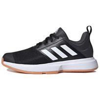 Adidas Essence Indoor Shock Absorbing Non-Slip Low-Top Badminton Shoes Unisex Shoes Black White FU8397 44