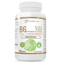 Progress Labs Vitaminas B6 P-5-P kofermentas + inulinas – 120 kapsulių
