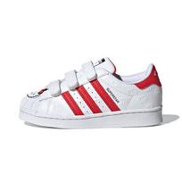 Hello Kitty x adidas Superstar J Visas paviršius su įspaustomis kaspinėliais Vaikų sportbačiai Baltas Debesies baltumo Ryškiai raudonas GV8865 31