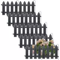 Dekoratyvinė sodo tvorelė Vilde 200 cm, pilka