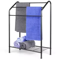 Rankšluosčių kabykla Vilde su lentyna, metalinis, 60x28x82,5 cm