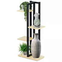 Gėlių stovas Vilde 93 cm, juodas, 4 lygiai