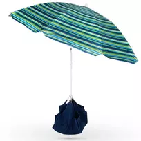 Paplūdimio skėtis Vilde su pagrindu, 147 cm