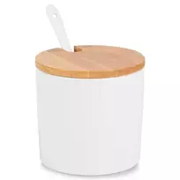 Cukrinė Vilde su bambuko dangteliu ir šaukšteliu, 250 ml