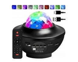 Projektorius Star projektorius naktinė lempa LED Bluetooth garsiakalbis + nuotolinio valdymo pultas