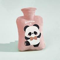 Karšto vandens butelis su užvalkalu,  036 Panda Dancing-Pink