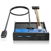 Graugear USB-HUB Multi Front Panel, USB 3.2 Gen2 Type-C retail (G-MP02)