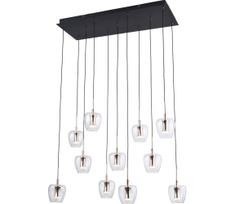 Zuma Line MD2291-11B-3BGT - NELSON pakabinamas LED šviestuvas ant kabelių 11xLED/3W/230V, juodas