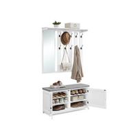 VASAGLE Batai Kėdė Sienos Kablys Rinkinys, LSC010W01, 102x52 cm, Balta